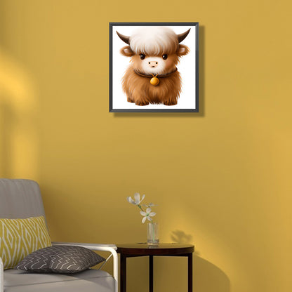 Highland Yak - Full Round Drill Diamond Painting 30*30CM