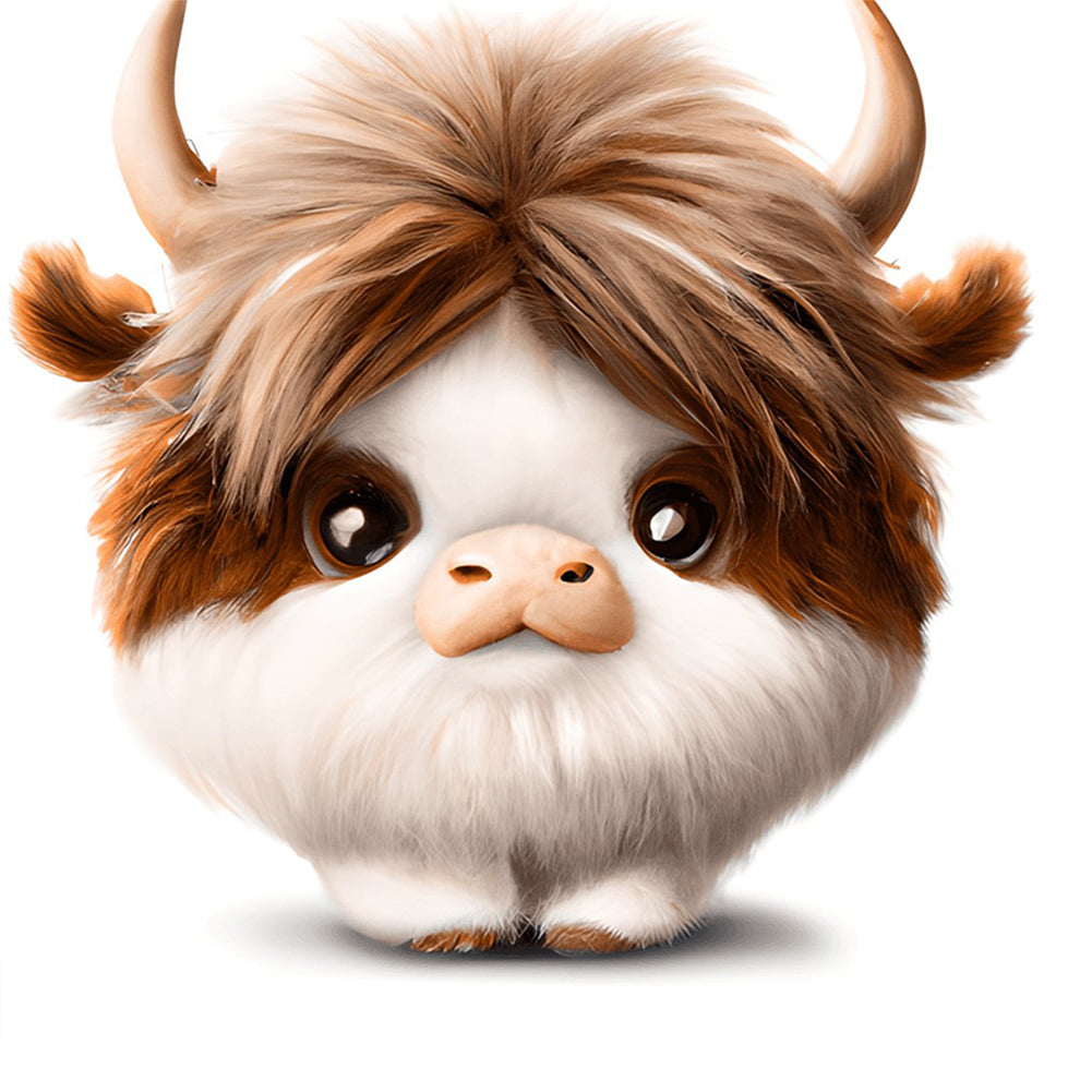 Highland Yak - Full Round Drill Diamond Painting 30*30CM