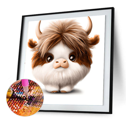 Highland Yak - Full Round Drill Diamond Painting 30*30CM