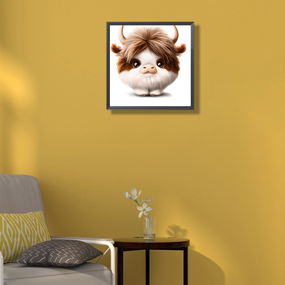 Highland Yak - Full Round Drill Diamond Painting 30*30CM