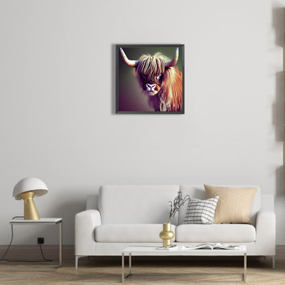Highland Yak - Full Round Drill Diamond Painting 30*30CM