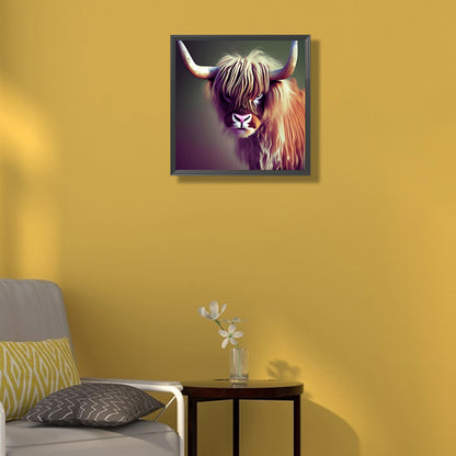 Highland Yak - Full Round Drill Diamond Painting 30*30CM