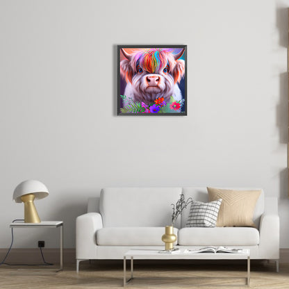 Highland Yak - Full Round Drill Diamond Painting 30*30CM