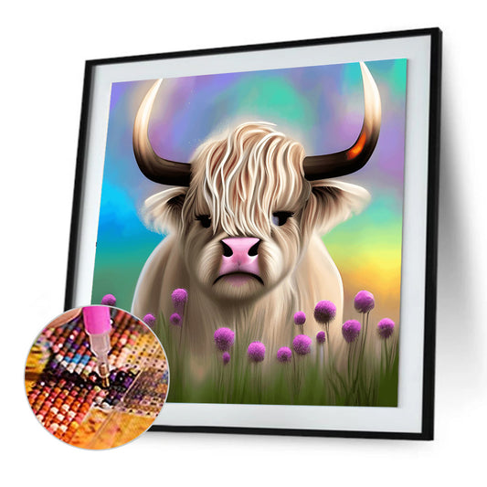Highland Yak - Full Round Drill Diamond Painting 30*30CM