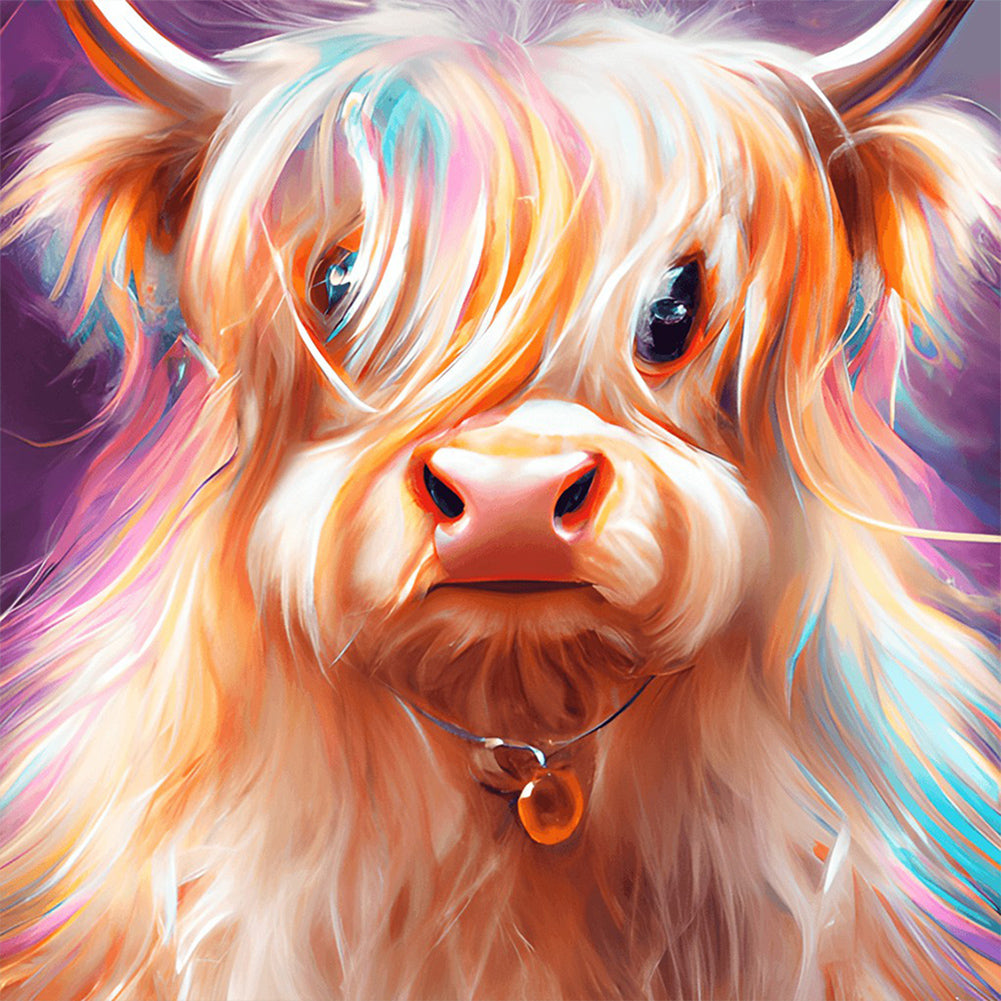 Highland Yak - Full Round Drill Diamond Painting 30*30CM