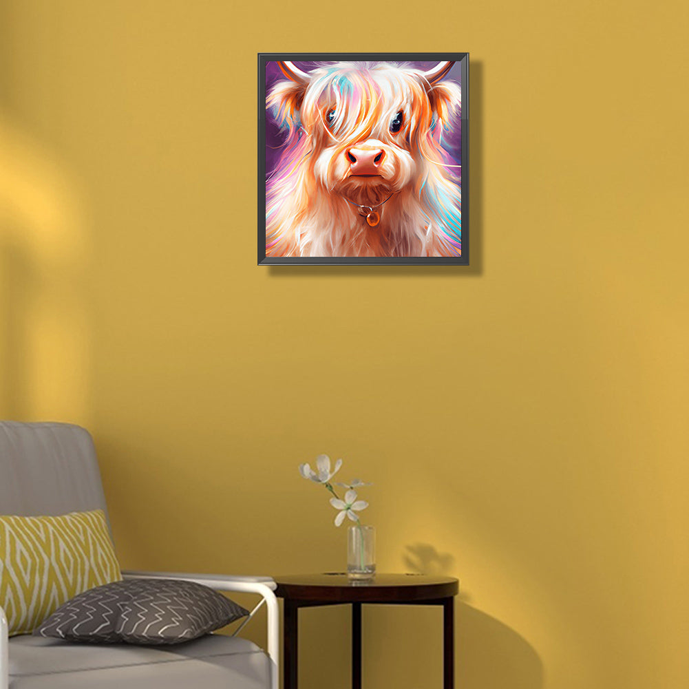 Highland Yak - Full Round Drill Diamond Painting 30*30CM