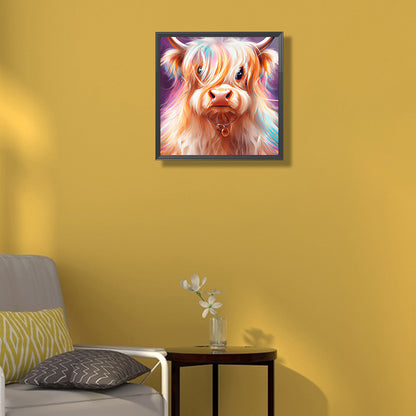 Highland Yak - Full Round Drill Diamond Painting 30*30CM