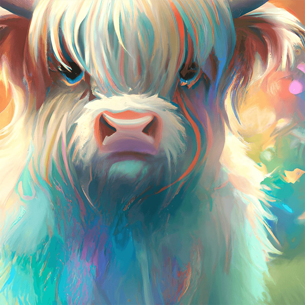 Highland Yak - Full Round Drill Diamond Painting 30*30CM