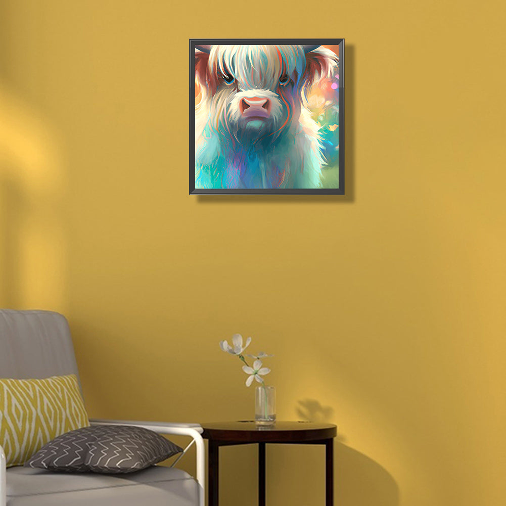 Highland Yak - Full Round Drill Diamond Painting 30*30CM