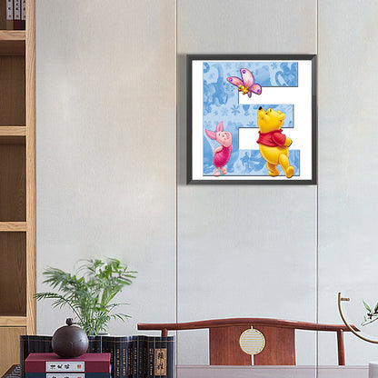 Winnie The Pooh Letter E - Full Square Drill Diamond Painting 30*30CM