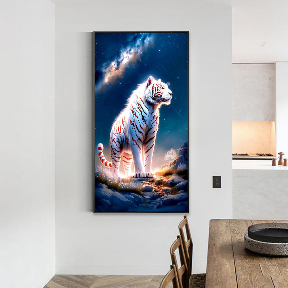 White Tiger - Full Square Drill Diamond Painting 40*70CM