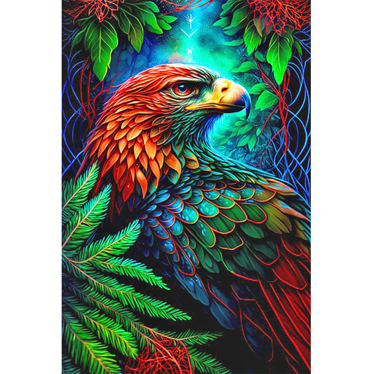 Leaves And Eagle - Full Round Drill Diamond Painting 40*60CM
