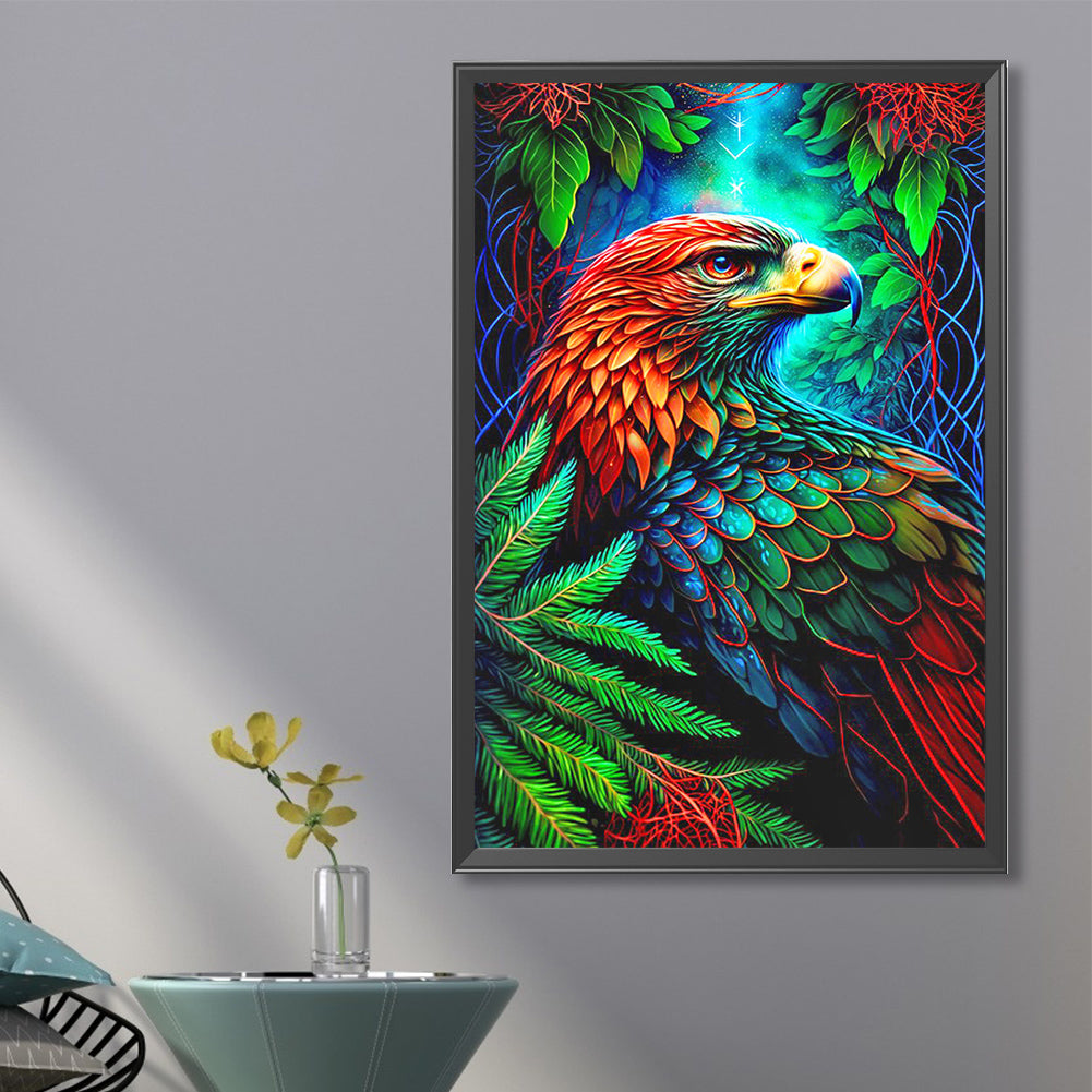Leaves And Eagle - Full Round Drill Diamond Painting 40*60CM