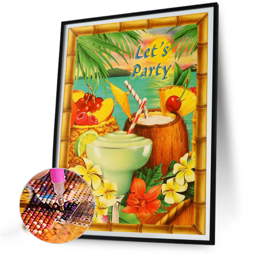 Summer Party - Full Round Drill Diamond Painting 30*40CM