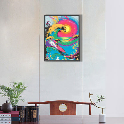 Surf - Full Round Drill Diamond Painting 30*40CM