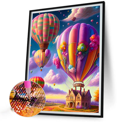 Hot Air Balloon - Full Round Drill Diamond Painting 30*40CM