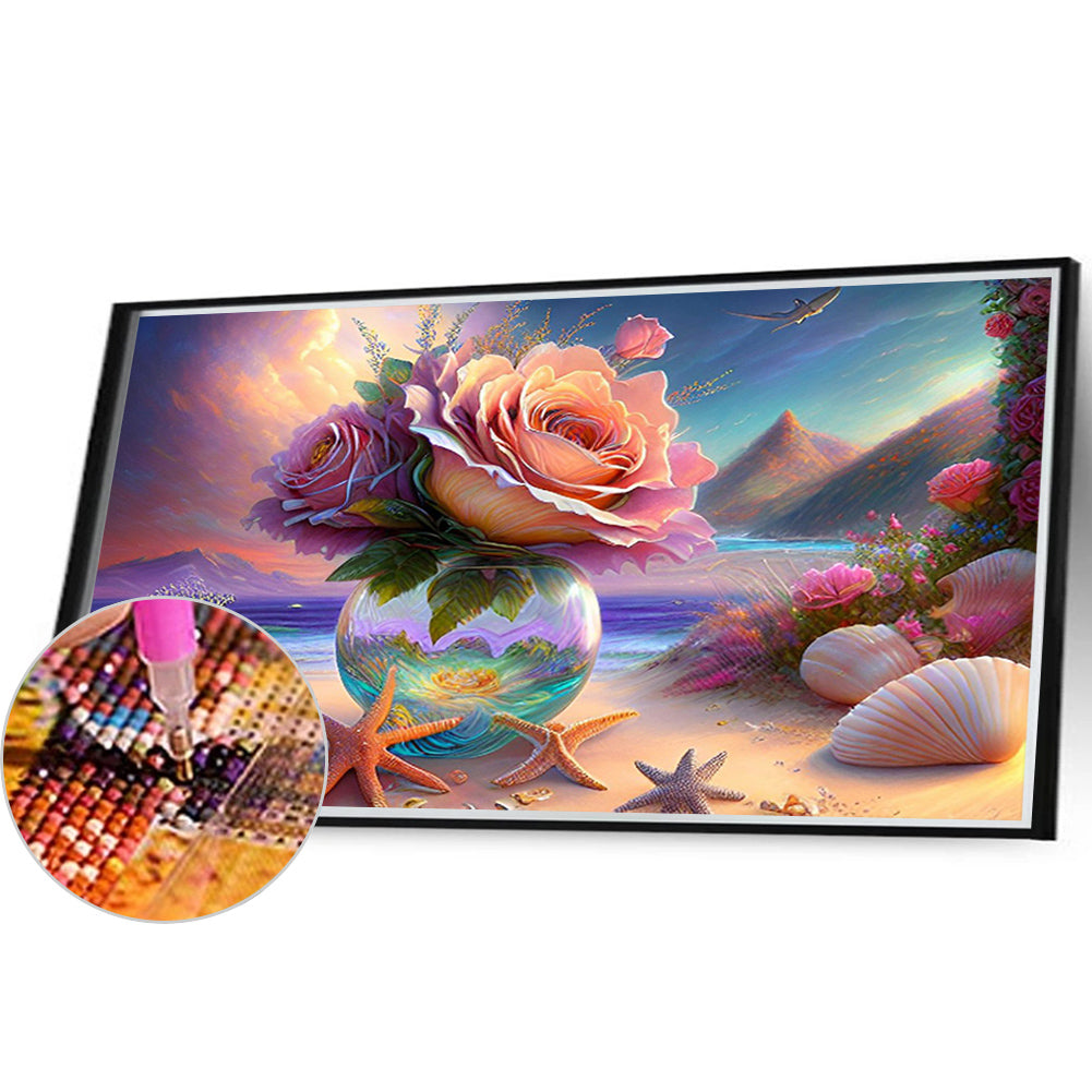 Sea Beach - Full Round Drill Diamond Painting 40*30CM