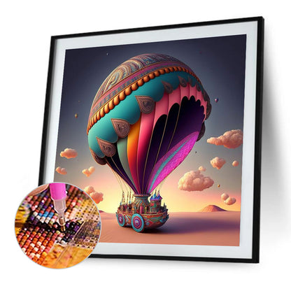 Hot Air Balloon - Full Round Drill Diamond Painting 30*30CM