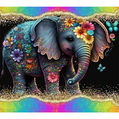 Elephant - Full Round Drill Diamond Painting 45*40CM