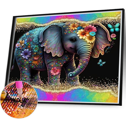 Elephant - Full Round Drill Diamond Painting 45*40CM