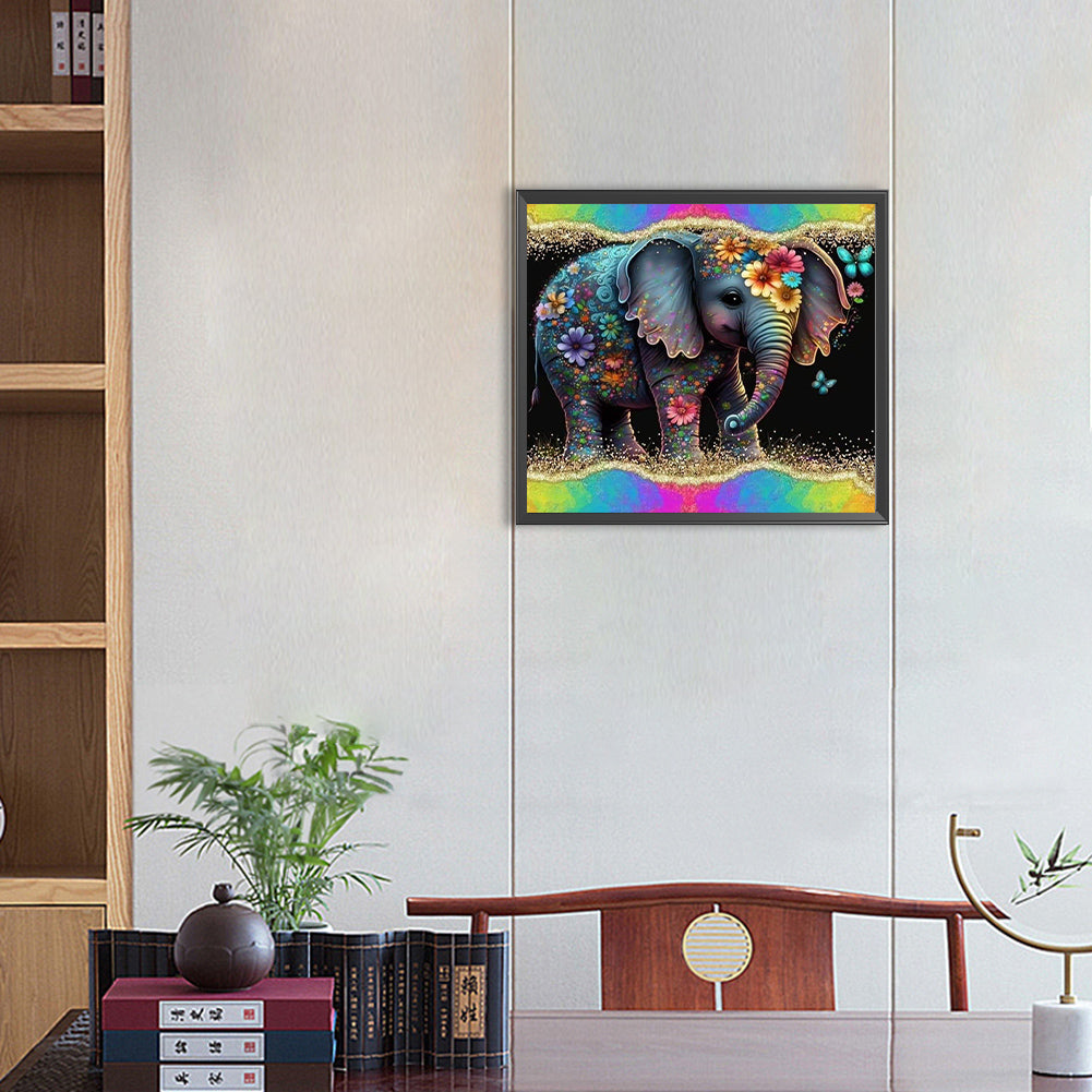 Elephant - Full Round Drill Diamond Painting 45*40CM