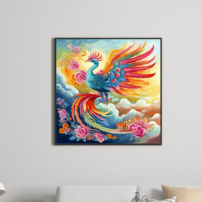 Take Off Peacock Phoenix - Full Round Drill Diamond Painting 30*30CM