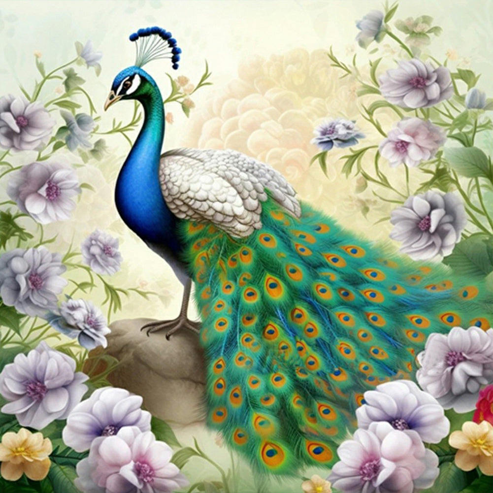 Take Off Peacock Phoenix - Full Round Drill Diamond Painting 30*30CM