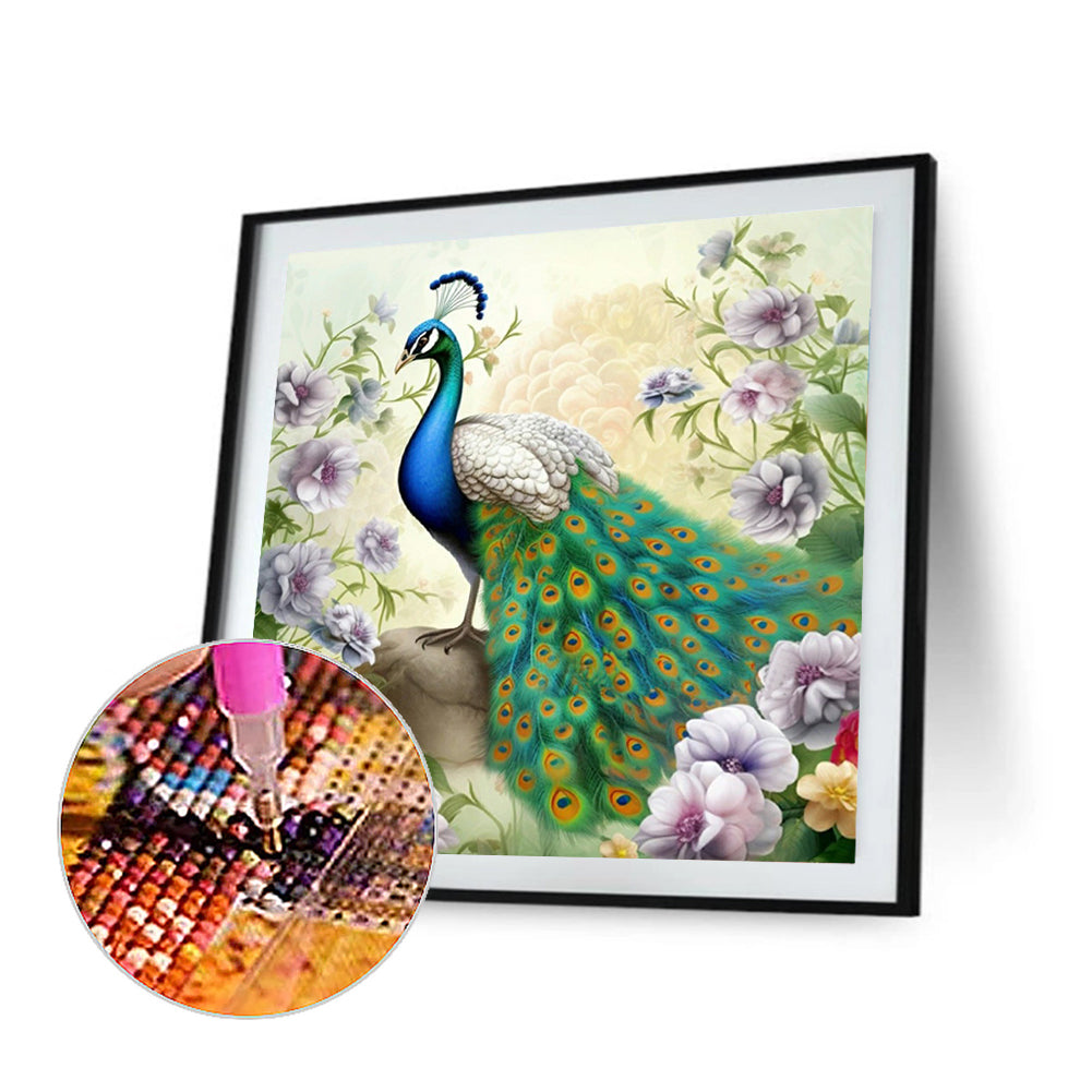 Take Off Peacock Phoenix - Full Round Drill Diamond Painting 30*30CM