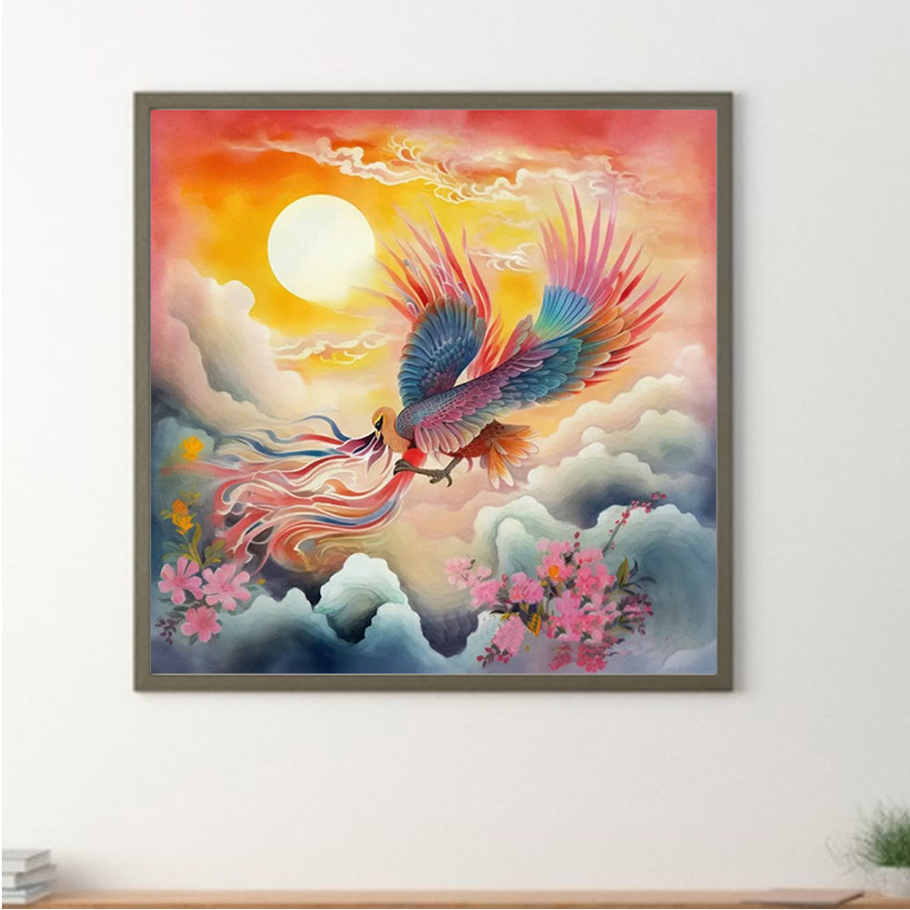 Take Off Peacock Phoenix - Full Round Drill Diamond Painting 30*30CM