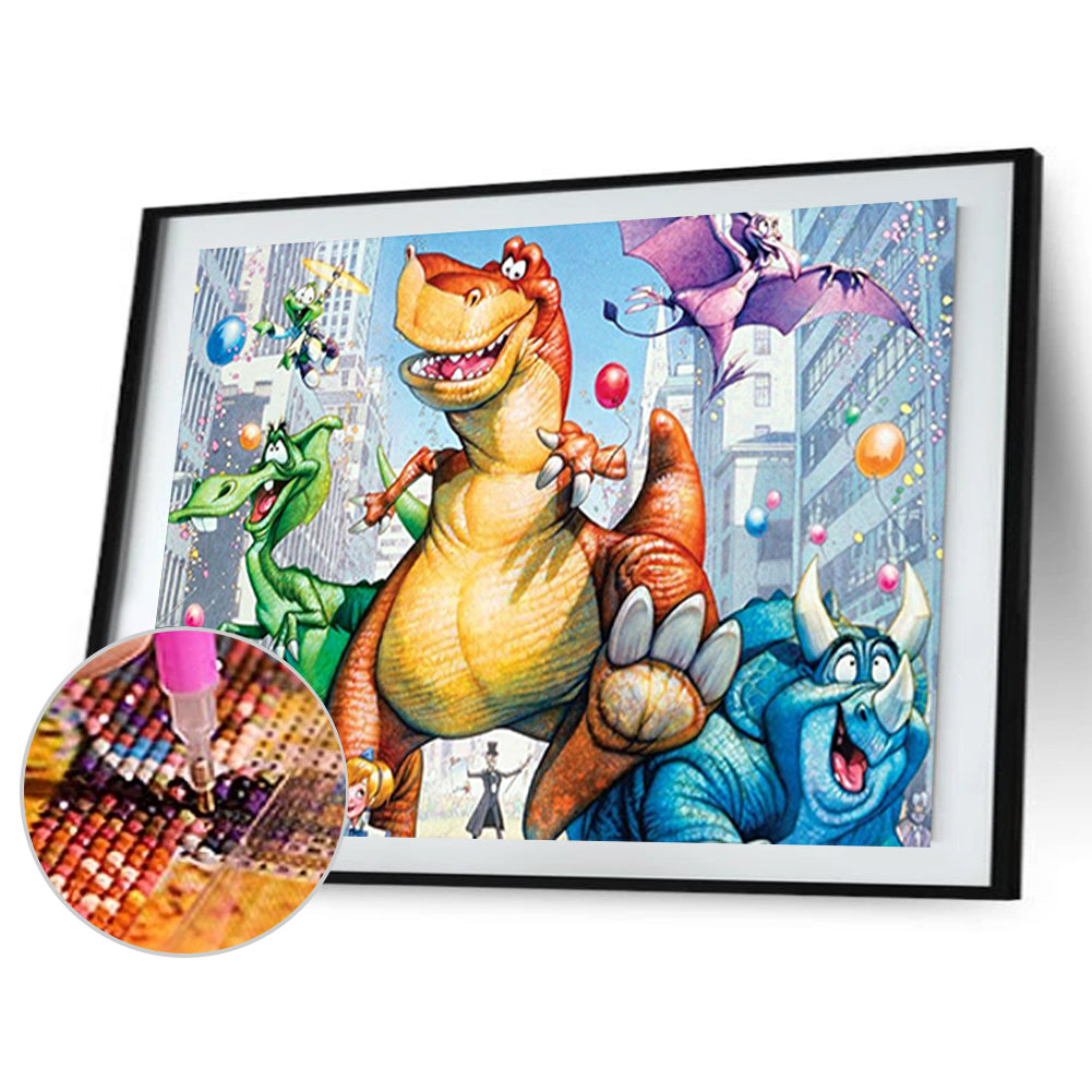 Dinosaur Story - Full Round Drill Diamond Painting 50*40CM