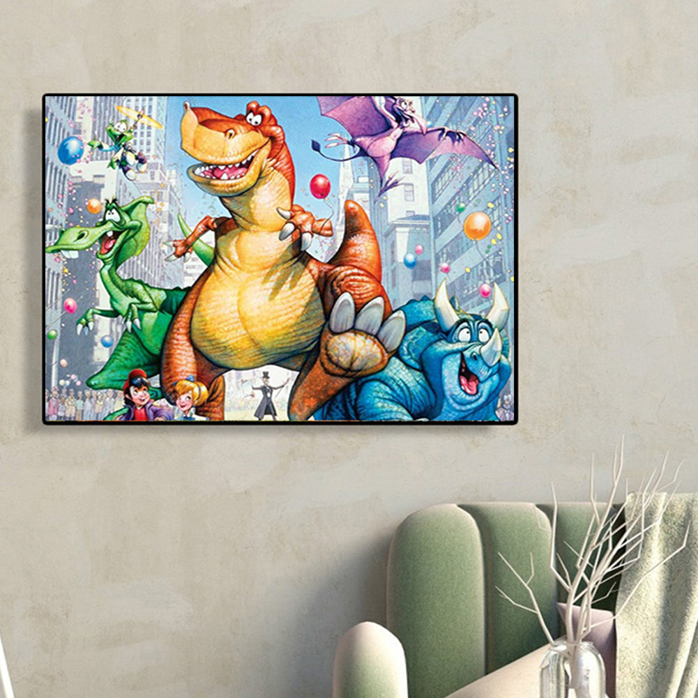 Dinosaur Story - Full Round Drill Diamond Painting 50*40CM