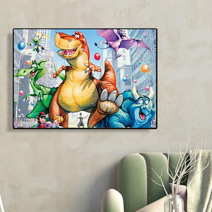 Dinosaur Story - Full Round Drill Diamond Painting 50*40CM