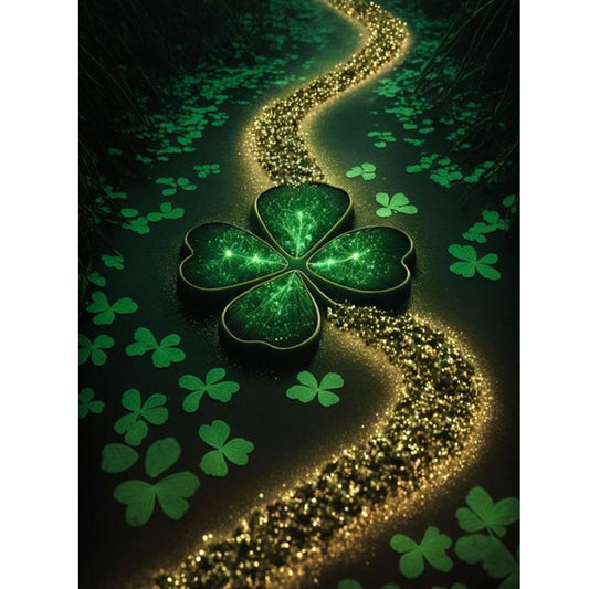 Fluorescent Green Lake - Full Round Drill Diamond Painting 30*40CM