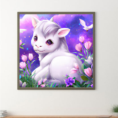 Colorful Little Animal Unicorn - Full Round Drill Diamond Painting 30*30CM