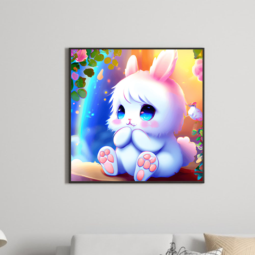 Colorful Little Animal Bunny - Full Round Drill Diamond Painting 30*30CM