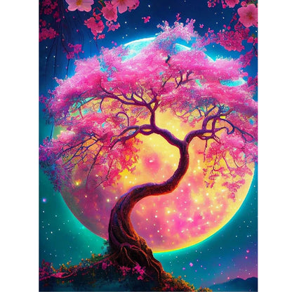 Moonlight Tree Of Life - Full Round Drill Diamond Painting 30*40CM