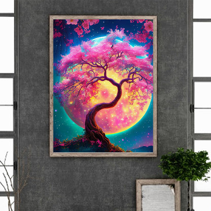 Moonlight Tree Of Life - Full Round Drill Diamond Painting 30*40CM