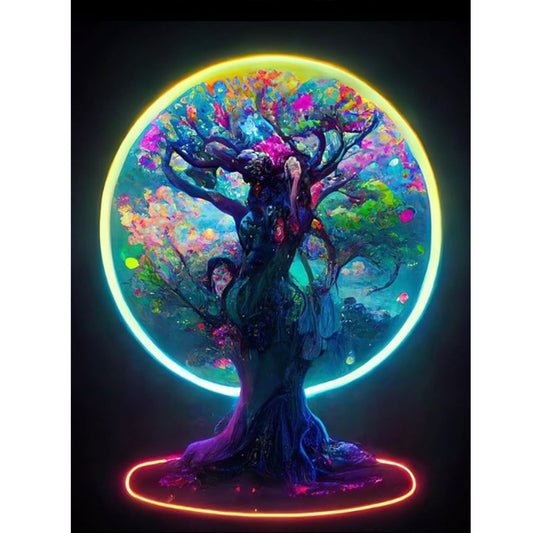 Moonlight Tree Of Life - Full Round Drill Diamond Painting 30*40CM