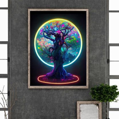 Moonlight Tree Of Life - Full Round Drill Diamond Painting 30*40CM