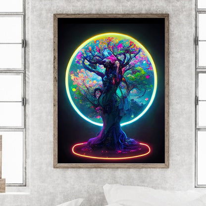 Moonlight Tree Of Life - Full Round Drill Diamond Painting 30*40CM