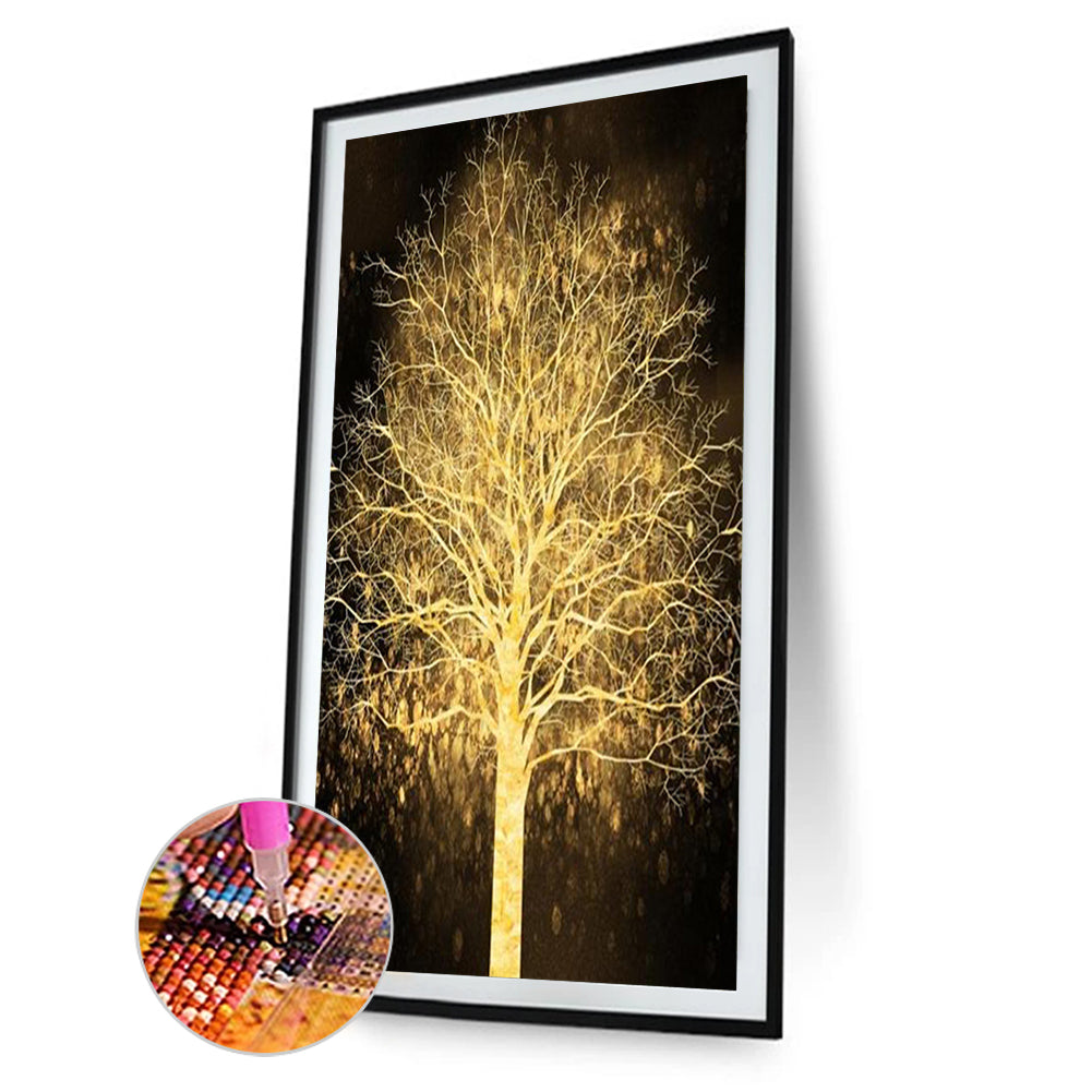 Golden Tree - Full Square Drill Diamond Painting 45*70CM