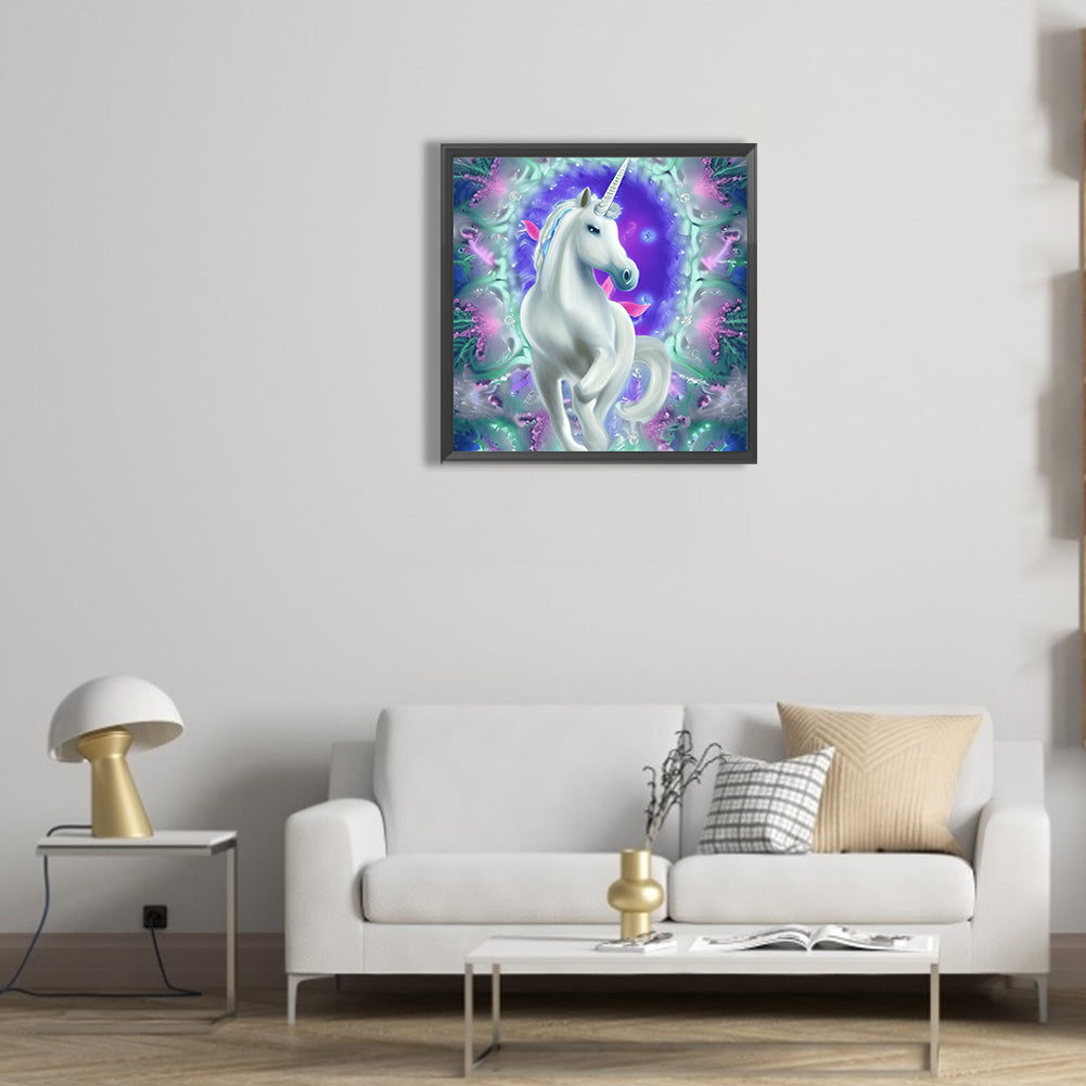 Elf Unicorn - Full Round Drill Diamond Painting 30*30CM