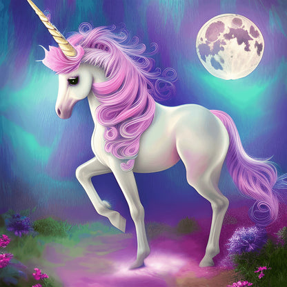 Elf Unicorn - Full Round Drill Diamond Painting 30*30CM