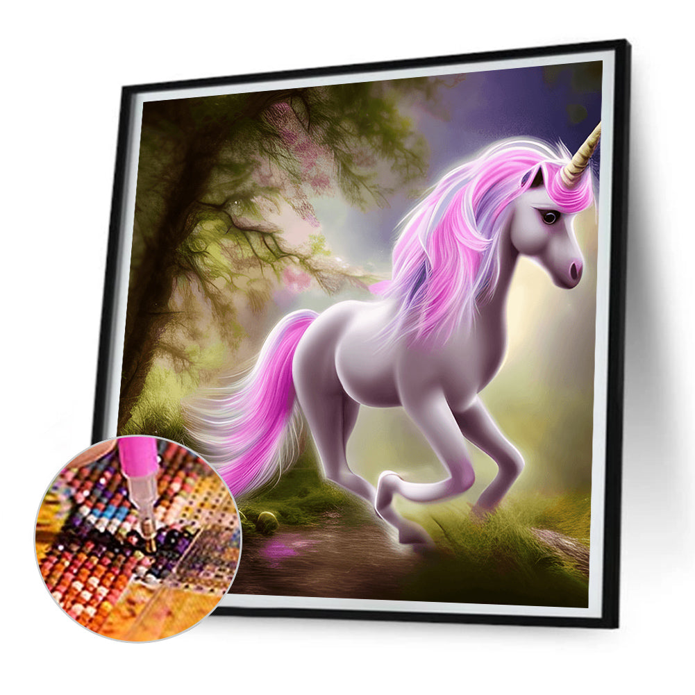 Elf Unicorn - Full Round Drill Diamond Painting 30*30CM