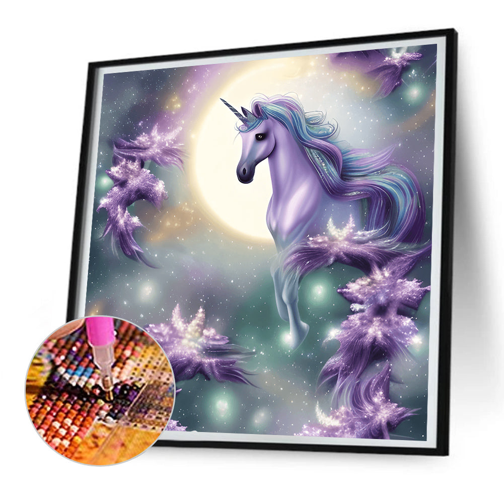 Elf Unicorn - Full Round Drill Diamond Painting 30*30CM