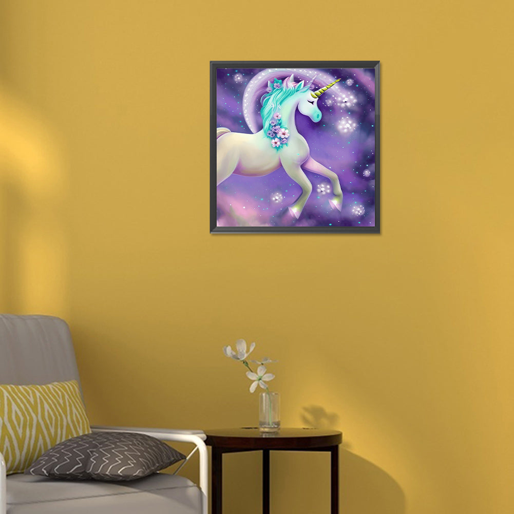 Elf Unicorn - Full Round Drill Diamond Painting 30*30CM