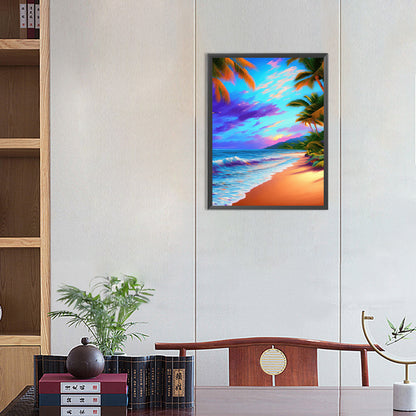 Coconut Beach - Full Round Drill Diamond Painting 30*40CM