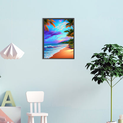 Coconut Beach - Full Round Drill Diamond Painting 30*40CM