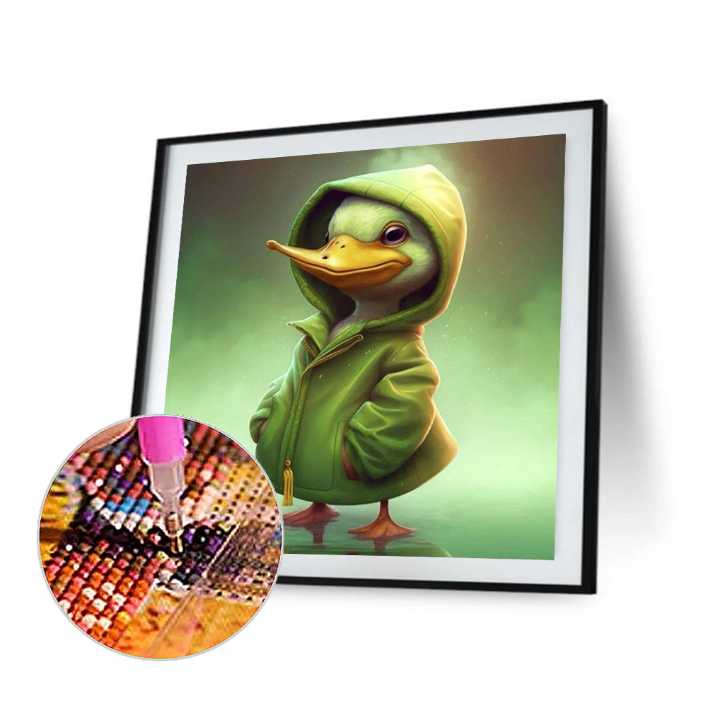 Duckling In Sweater - Full Round Drill Diamond Painting 30*30CM