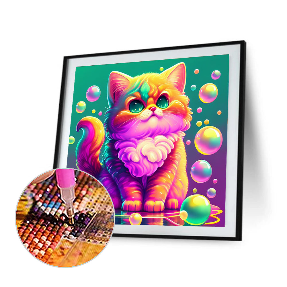 Color Kitten - Full Round Drill Diamond Painting 30*30CM